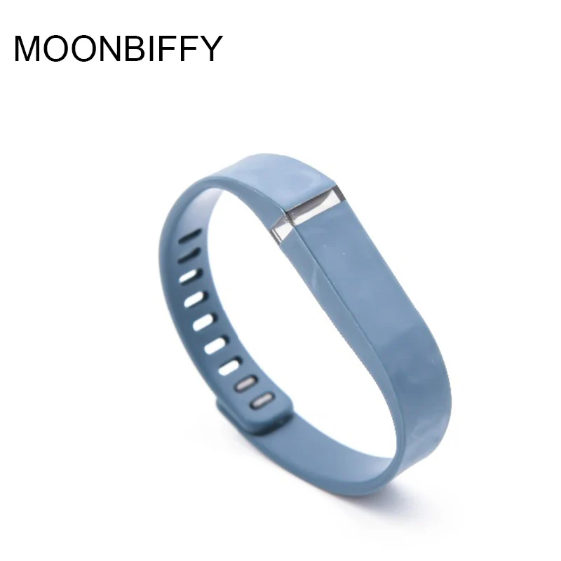 Moonbiffy цветной сменный силиконовый ремешок наручный браслет для часов Ремешок для часов(без трекера) для Fitbit Flex