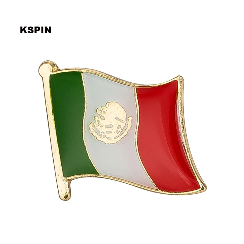 

Mexico flag pin lapel pin badge 10pcs a lot Brooch Icons KS-0134