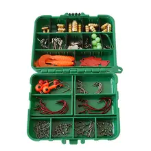 Mounchain 132 шт. Портативный Смешанная рыболовные снасти набор инструментов рок рыболовные снасти терминал комплект