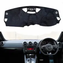 Для Audi TT TTS MK2 2006 2007 2008 2009 2010 фланель приборной панели крышки тире колодки коврик в машину козырек от солнца Пользовательские RHD