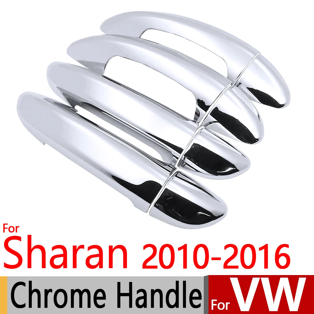 Для VW Sharan 2010 2016 хромированные покрытия для дверных ручек набор отделки из 4 дверей