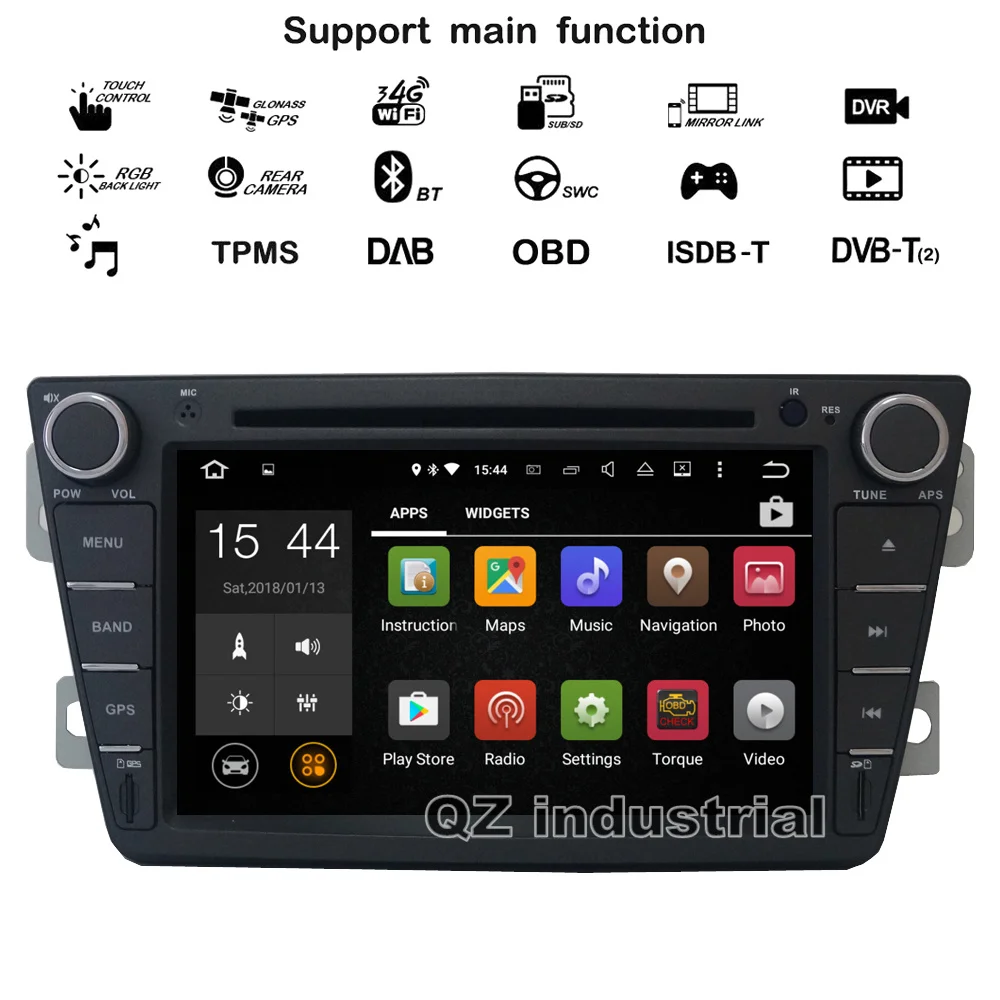 QZ промышленных HD 7 дюймов Android 8 1 для Великой стены voleex C30 dvd плеер с 3g 4G WI FI gps BT Радио