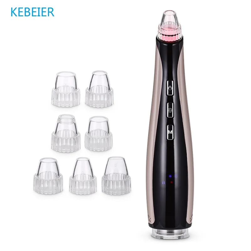 

Portable Professional Facial Pore Cleaner Vacuum Blackhead Remover Rechargeable Face Skin Care Beauty Device RGB Lights