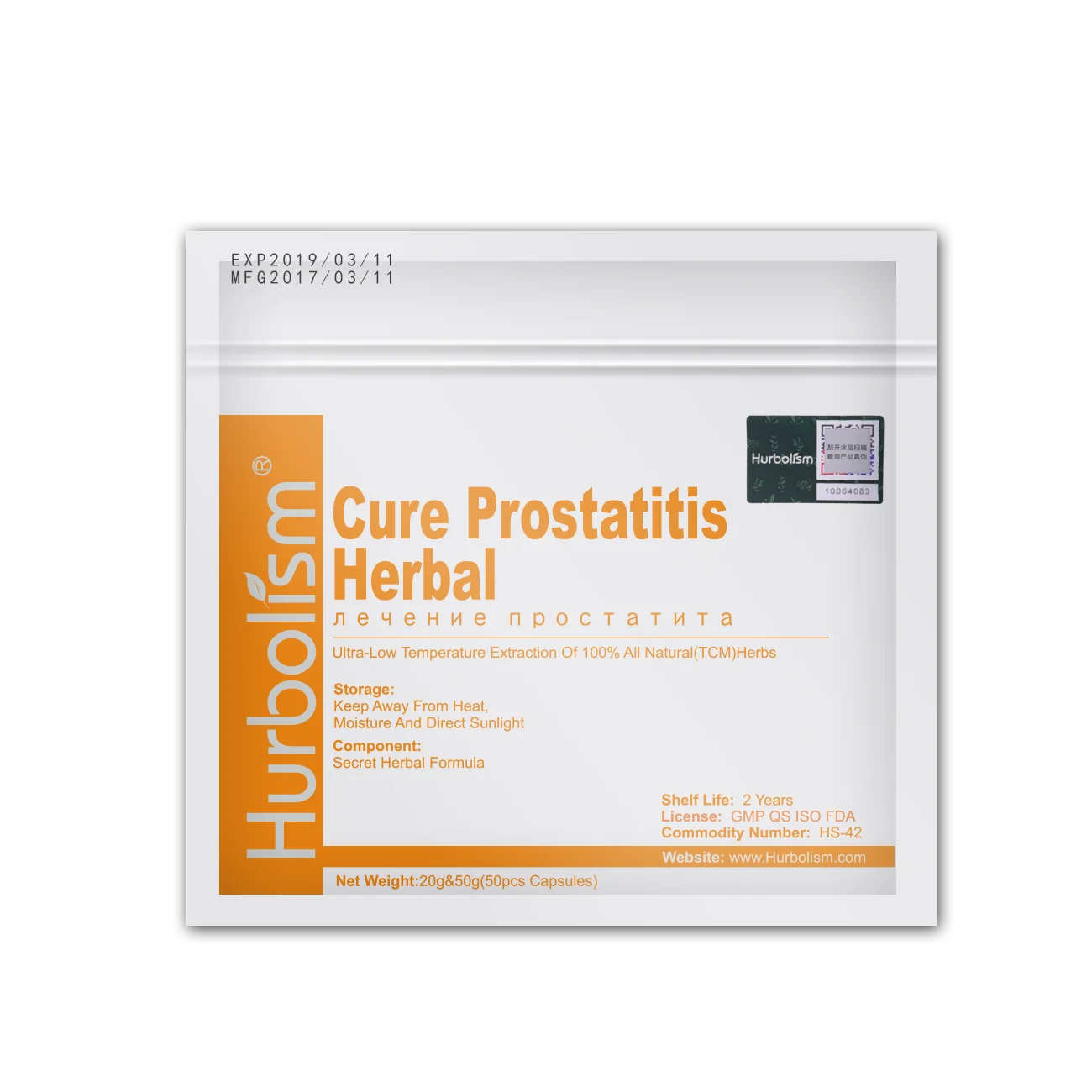 Natural Herbal Ingredients to Cure Prostatitis and Nourish Prostate Functions, Improve Male Sex Ability