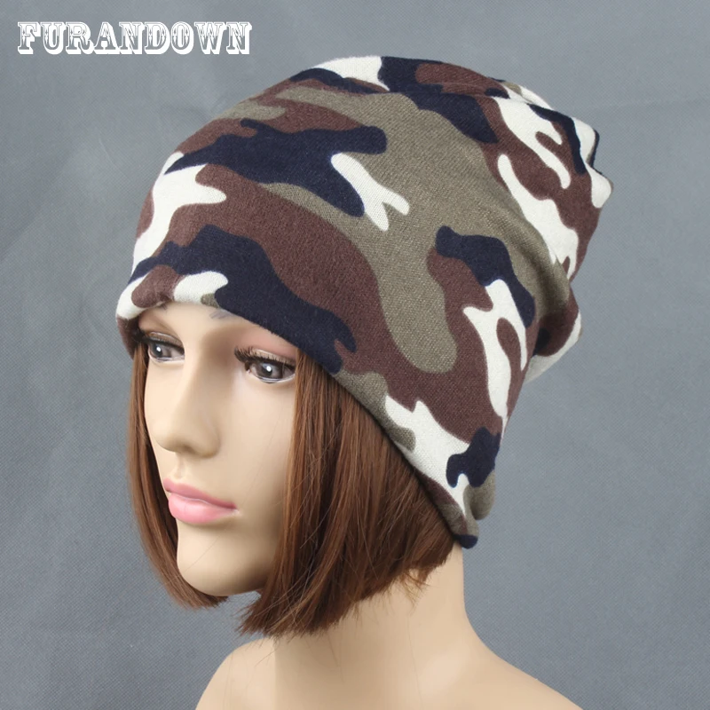camouflage beanie hat