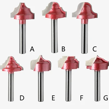 

7PCS Woodworking CNC Engraving Router Bits Milling Cutter Patterns Carving Tools Shank 6mm Tungsten Solid carbide End Mill