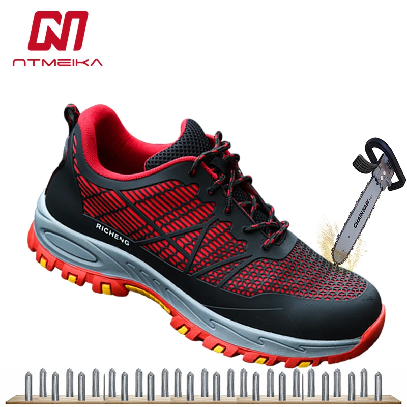 

Breathable Steel Toe Work Safety Shoes Men Outdoor Puncture Proof Anti-slip Construction Safety Boots Shoes For Men MB-183