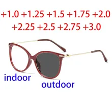Новые ультра легкие металлические унисекс солнцезащитные фотохромные брендовые дизайнерские ретро металлические очки для чтения с коробкой FML