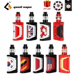 Бесплатный подарок! Оригинальный Geekvape Aegis Legend 200 Вт TC комплект с 4 мл Альфа танк и все-новые как чипсет и супер сетчатая катушка E-cig Vape комплект