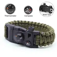 Multi-functional Outdoor Tool Survival Bracelet Camping Outdoor Survival Gear Whistle Lifesaving Braided Rope Tactical Wrist Multi-functional Outdoor Tool Survival Bracelet Camping Outdoor Survival Gear Whistle Lifesaving Braided Rope Tactical Wrist