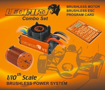 

LEOPARD 60A ESC +13T 3000KV Brushless Motor + Program card 1/10 Car Truck Power