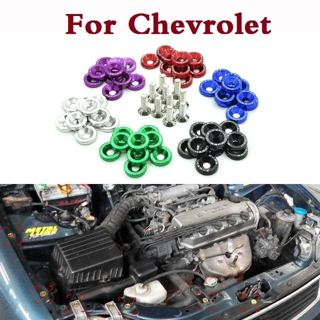 10 шт. автомобильные крепления для Chevrolet Lanos Malibu Metro Monte Carlo MW Niva Sail Sonic Spark|bolt sticker|nut