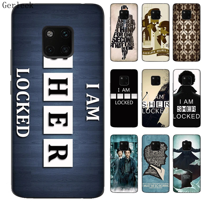 Силиконовый ТПУ чехол для телефона Huawei Nova 2i 3 3i Mate 10 20 Pro Lite Y6 Y5 Prime 2017 2018 221B Sherlock Holmes |
