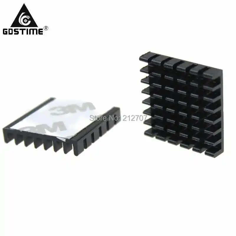 heatsink 25x25x5mm black(2)