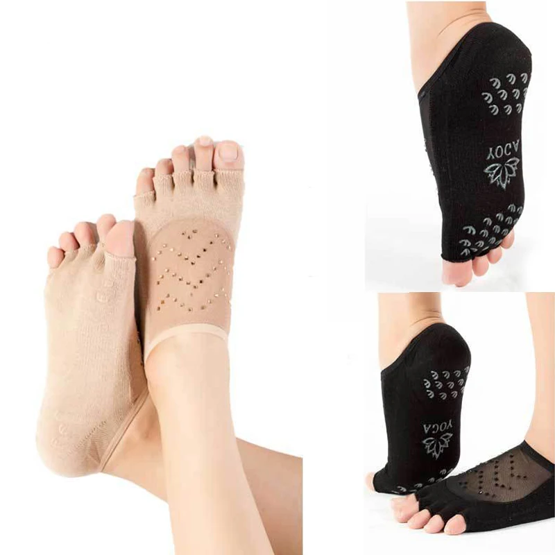 Для спорта для фитнеса Для Йоги Женские носки нескользящие носки для женщин хлопковые короткие носки с пятью пальцами женские дышащие