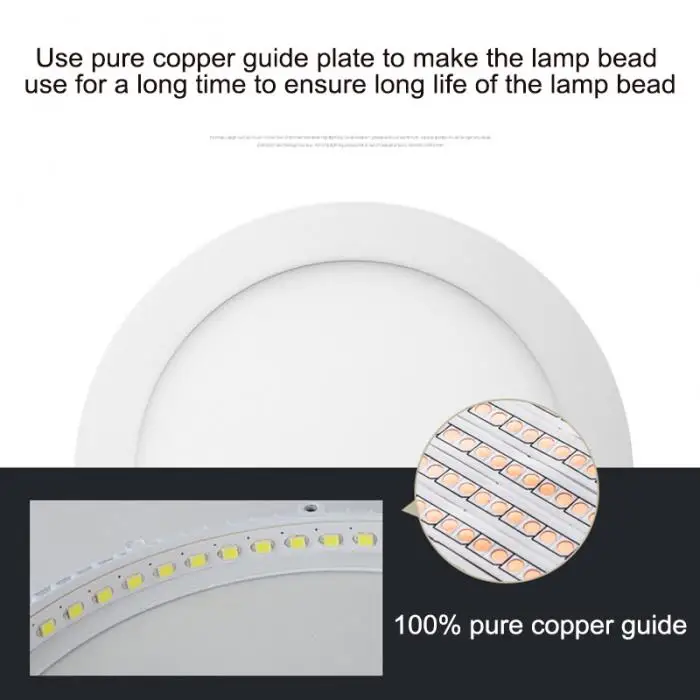 Потолочный светильник для ванной комнаты светодиодный 6 Вт плоский круглый вниз кухонная панель поверхностного монтажа SDF-SHIP