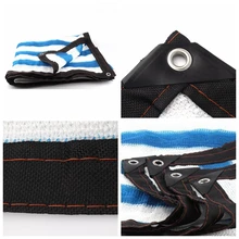 6 игл HDPE Сетка Сад солнцезащитный крем теплица крышка открытый автомобиль солнцезащитный крем растения полосатый сетки