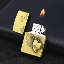 Love Eagle Light Metal Emery Wheel Gas Lighter Men's Gift of Lighter Merchandise and Smoking Gccessories