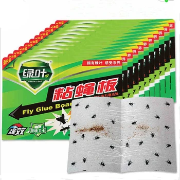 

50PCS Authentic Fly Trap Efficient Flies Killer Sticky Board Insect Mosquito Ant Catcher Fly Paper Indoor Non-toxic Pest Control