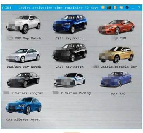 

EGS ISN Authorization for BMW CGDI Prog MSV80 Key Programmer
