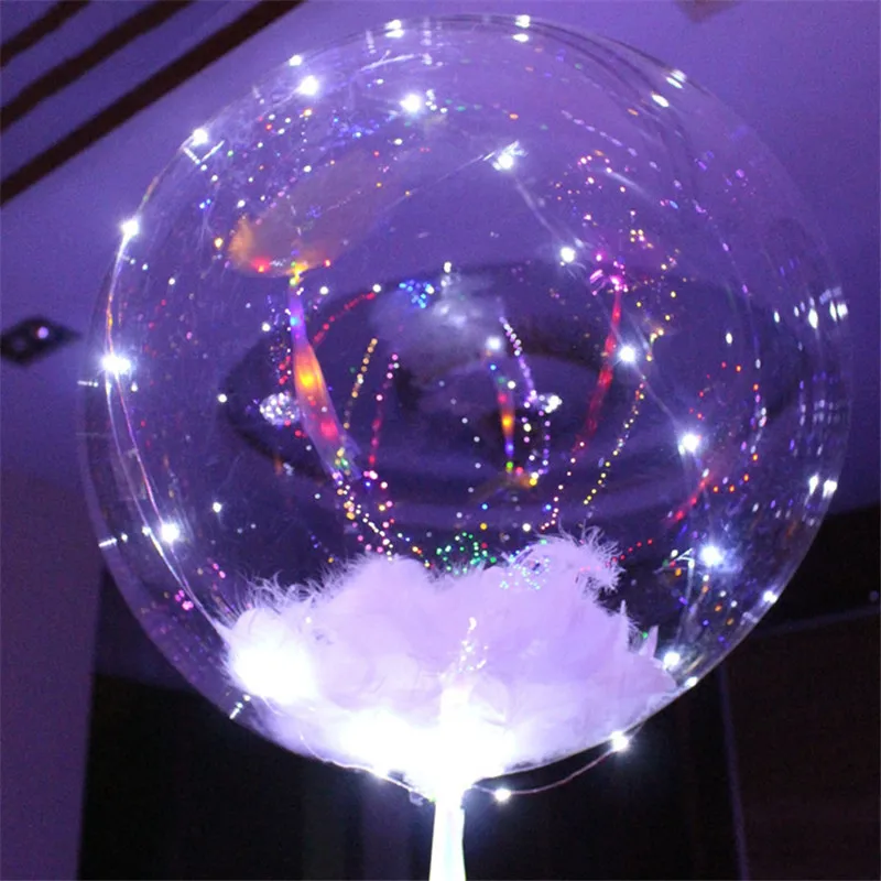 

DIY Helium Bobo Balloons Feather Wedding Birthday Party Decoration Balloons Transparent PVC Balloon Party Favors Christmas Decor