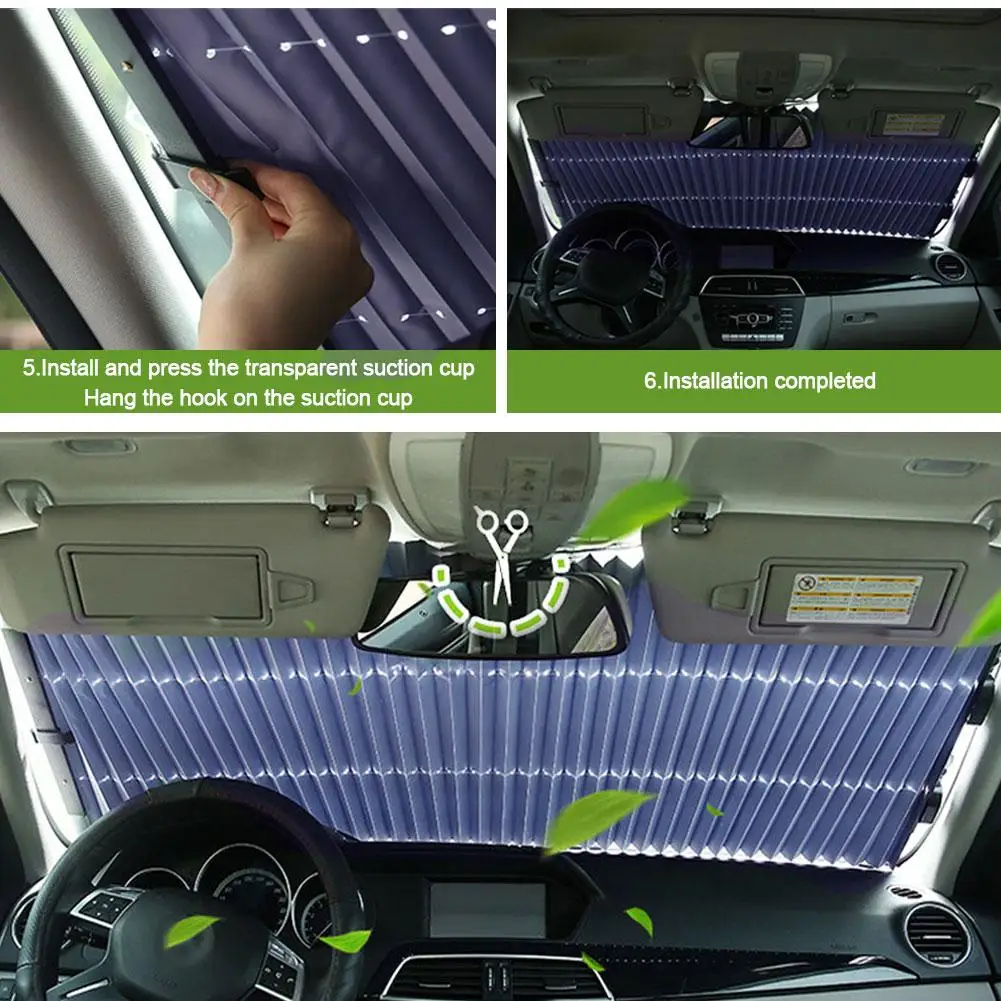 Автомобильный солнцезащитный козырек, обновленный автомобильный козырек от солнца на лобовое стекло, автоматическое удлинение, автомобильный солнцезащитный козырек, Защитный зонтик, авто