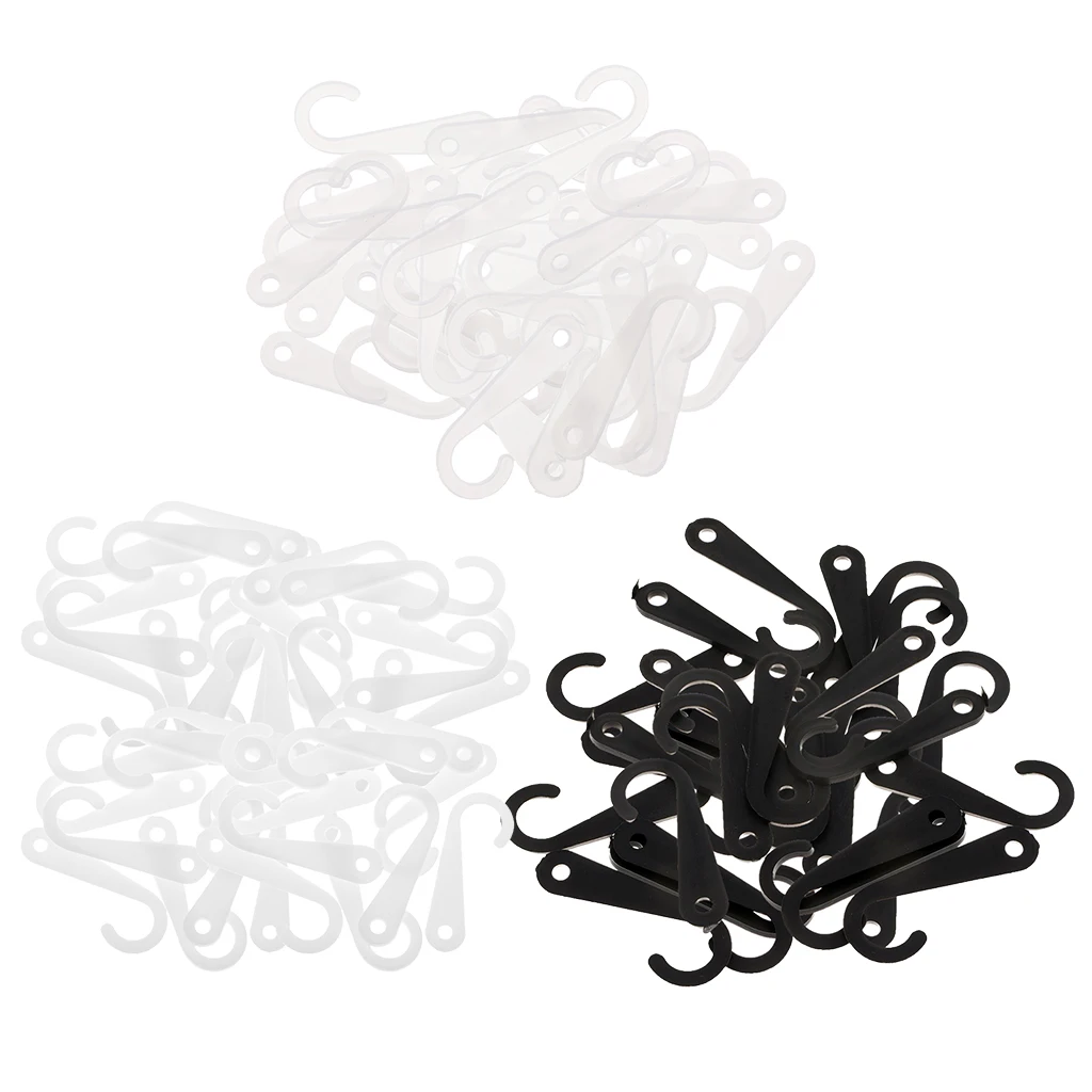 50 Pieces Plastic J Hooks Hanger for Socks Retail Clothes Display Hanger Accessories