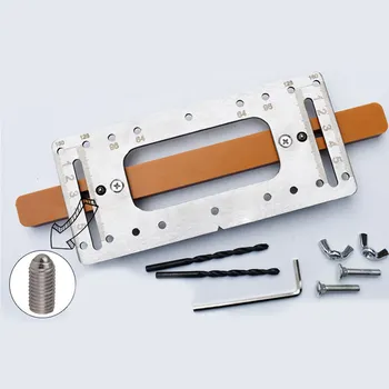 

Handle hole locator installation wardrobe cabinet shoe door handle auxiliary stainless steel woodworking decoration tools