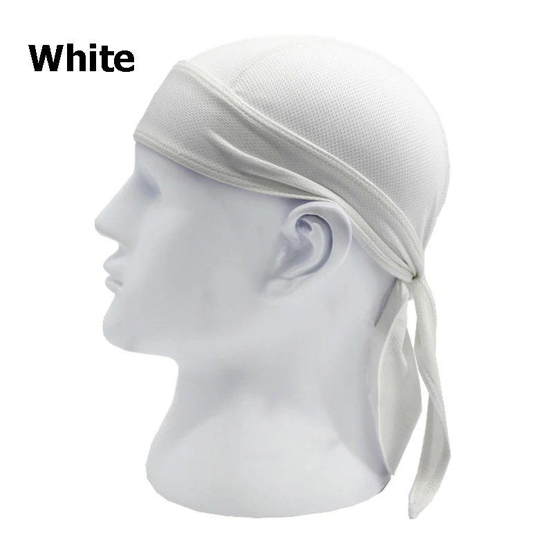 Велосипедная Кепка для мужчин и женщин велосипедная Пиратская шапка шлем черный Быстросохнущий головной шарф MTB командная бандана зеленый белый Ciclismo AC0195 - Цвет: White