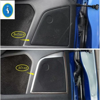 

Yimaautotrims Auto Accessory Inner Door Stereo Loudspeaker Speaker Audio Sound Frame Cover Trim Fit For Ford Focus 2019 2020