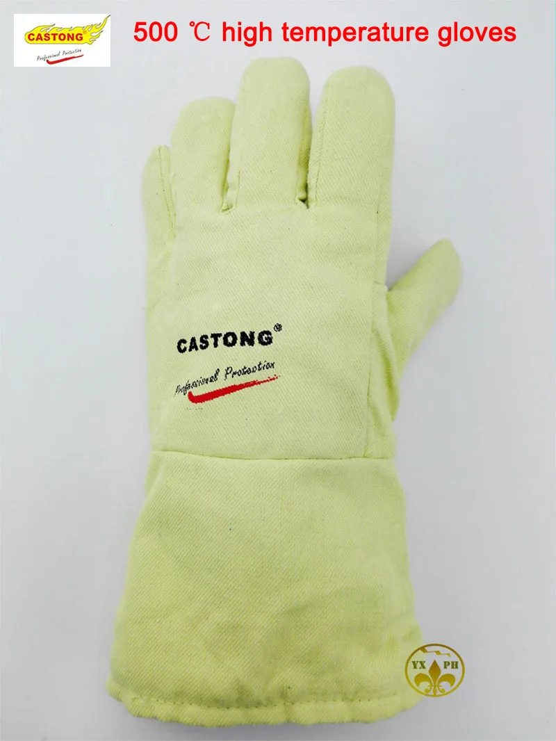 Fireproof glovesYBBB high temperature resistant gloves 500 degrees heat
