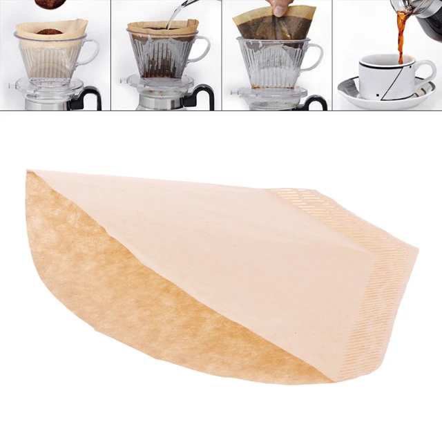 Special Price 100 Pcs Instant Coffee Filters Disposable Replacements Unbleached Natural Paper