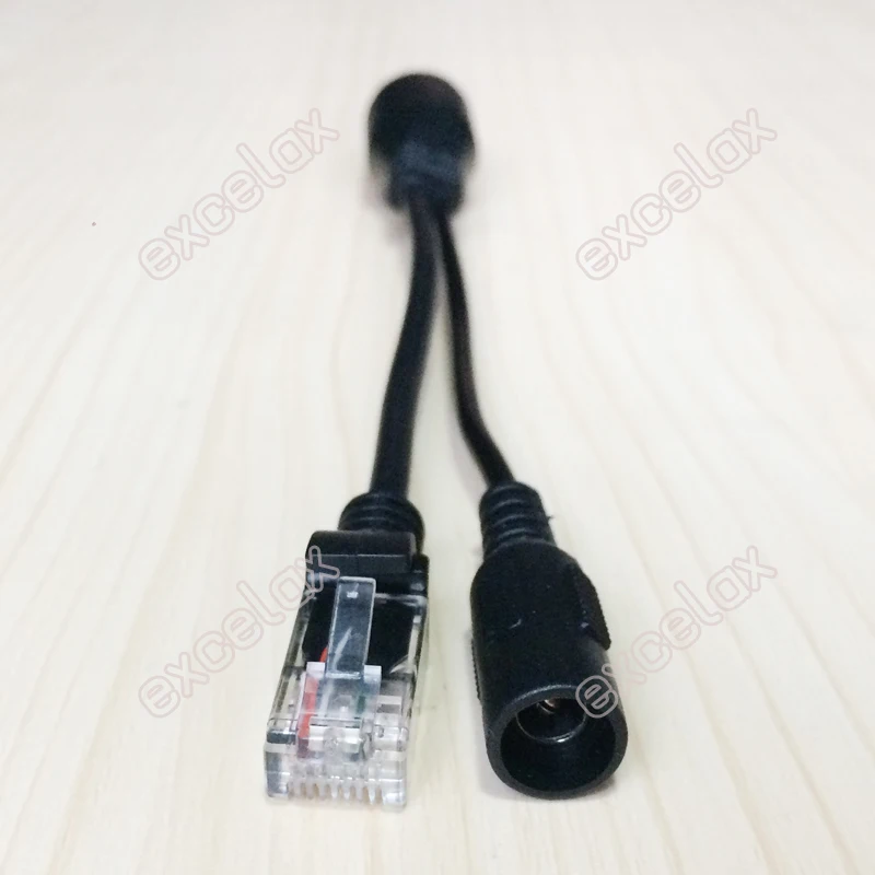 RJ45 PoE инжектор мама DC12V Входной разъем штекер питания по Ethernet Открытый