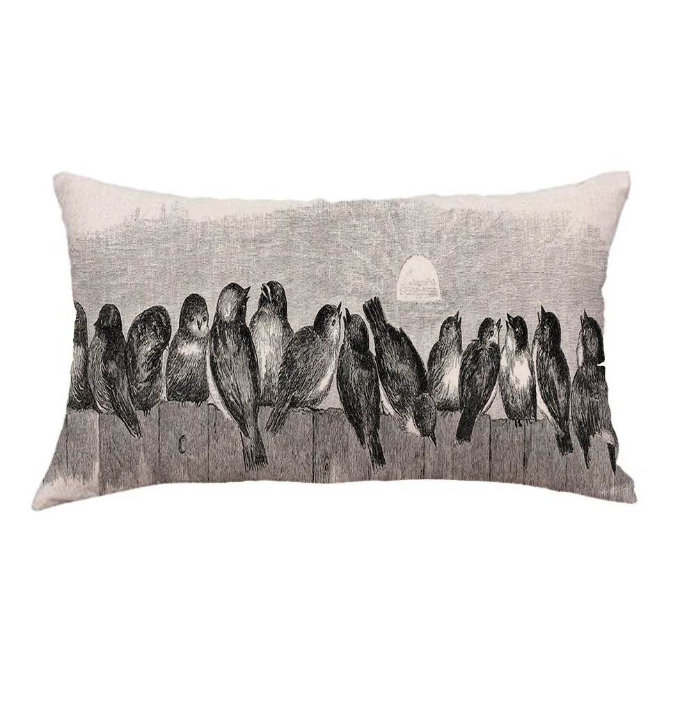 

Pillow Case 45*45 2019 Modern Simple Pillowcases Geometric Pattern Linen Hug Pillowcase