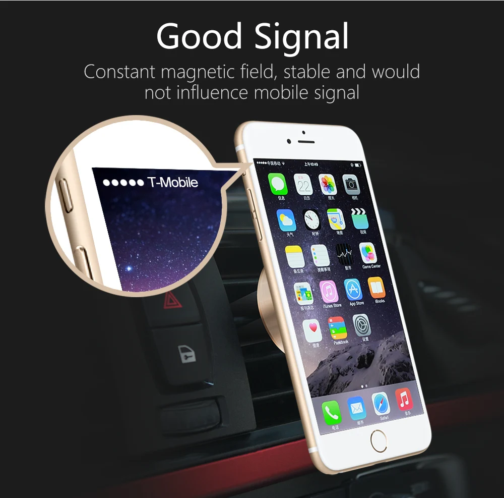 Mcdodo Универсальный автомобильный держатель, магнитный держатель для телефона на вентиляционное отверстие, док-станция для iPhone, samsung, Google Pixel, держатель для мобильного телефона, подставка