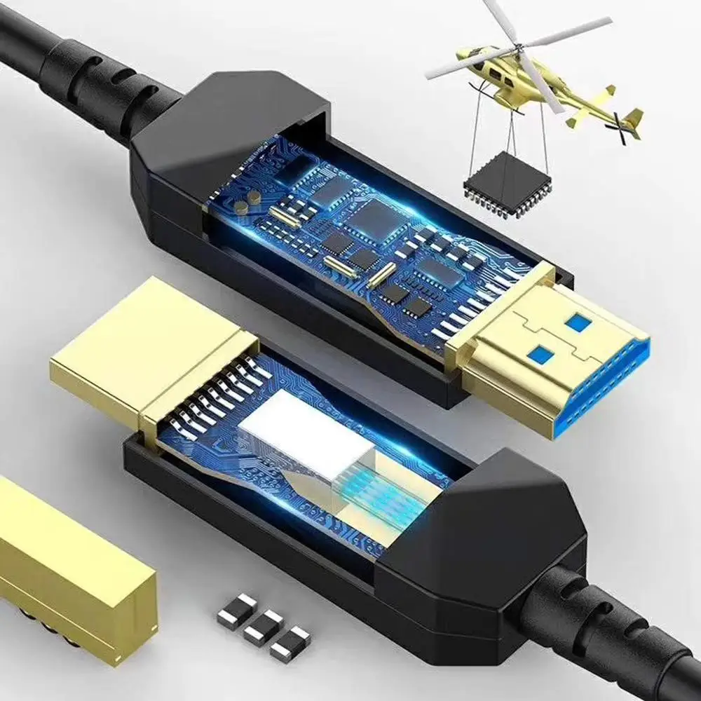 Кабель HDMI 2 1 из оптического волокна Ultra HD (UHD) кабель 8K 120 Гц 48 Гб/с с аудио видео