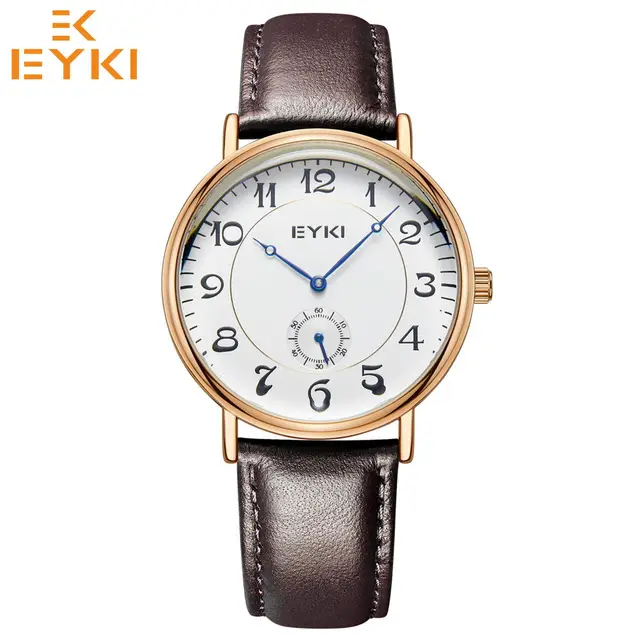 EYKI Retro Wrist watches Top Mens Women Watch Waterproof Leather Strap Quartz Mo EYKI Retro Wrist watches Top Mens Women Watch Waterproof Leather Strap Quartz Mo