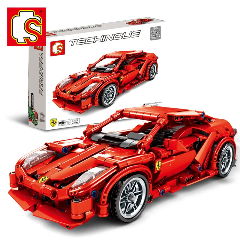 

NEW SENBO Technic 701501 603PCS Super Racing Car FRR-458 compatible LegoINGs Building Blocks Bricks DIY boys toys birthday gifts
