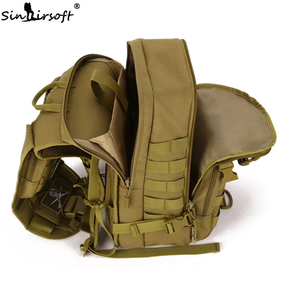 SINAIRSOFT 40L Tactical Backpack 15 Inch Laptop Military Hunting bag Outdoor Sport Camping Waterpro