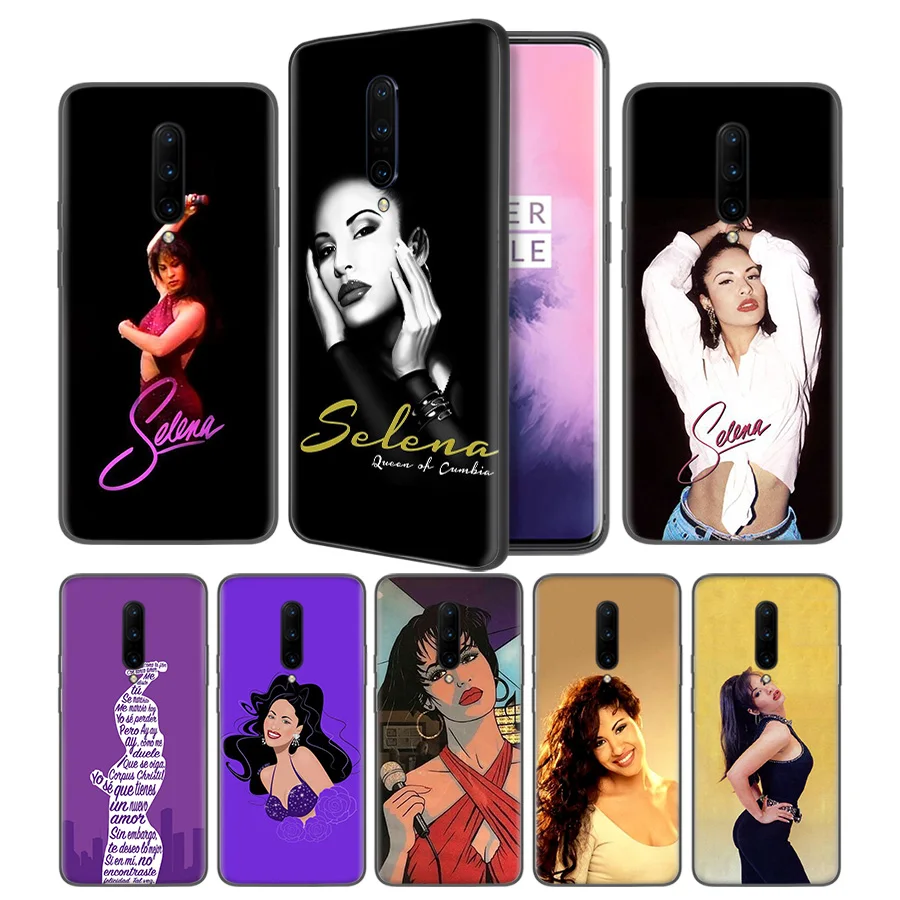 

Selena Quintanilla Soft Black Silicone Case Cover for OnePlus 6 6T 7 Pro 5G Ultra-thin TPU Phone Back Protective
