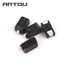 50 шт. SMD US1M UF4007 1A/1000 V SMA Быстрый выпрямительный диод выпрямитель