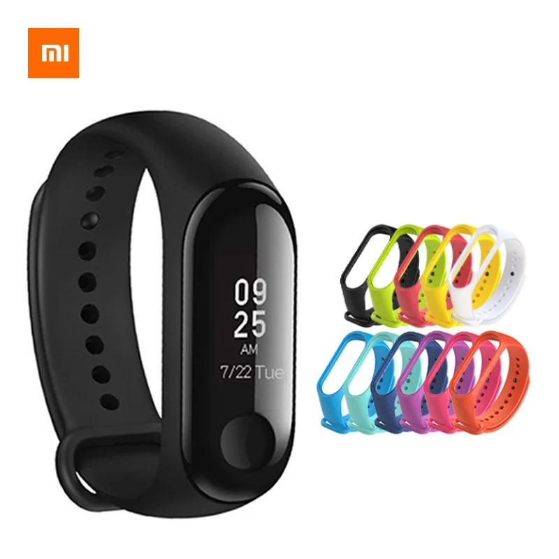 

Original Xiaomi Mi Band 3 Miband 3 Smart Tracker Band Instant Message Caller ID 5ATM Waterproof OLED Touch Screen Mi Band 3