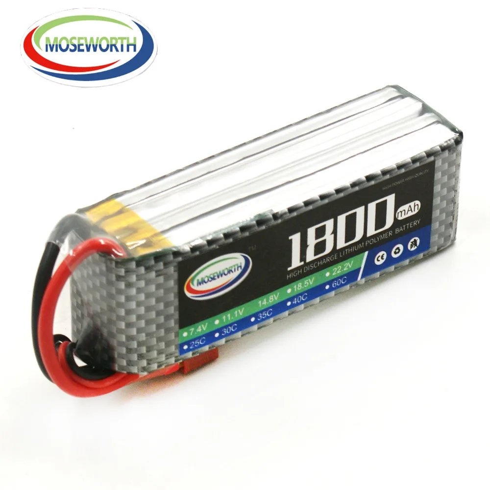 MOSEWORTH 4S RC LiPo аккумулятор 14 8 в 1800 мАч 60C для радиоуправляемого вертолета