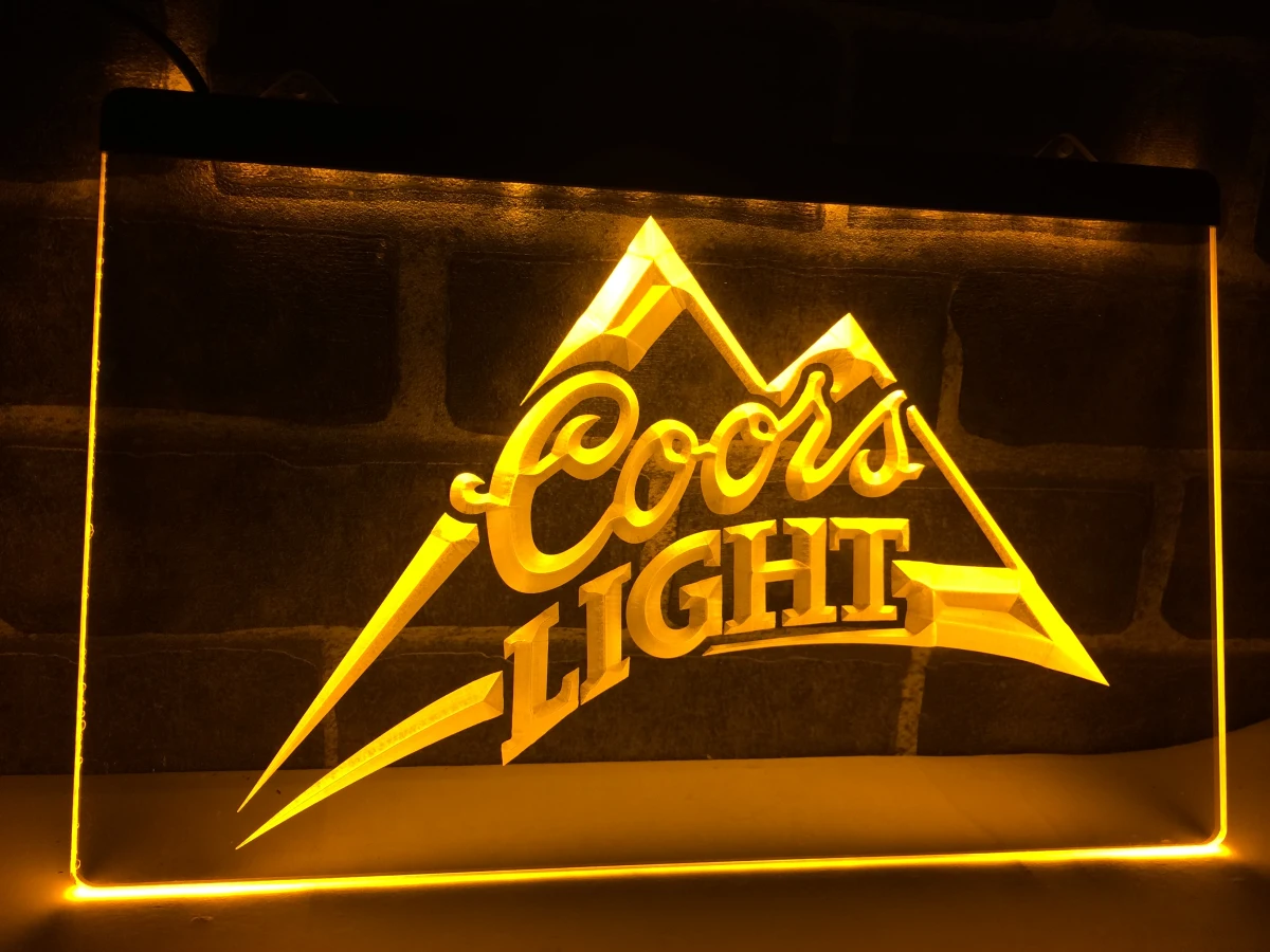 LA004 светлый пиво Coors Логотип бара паба светодиодный светодиодная неоновая
