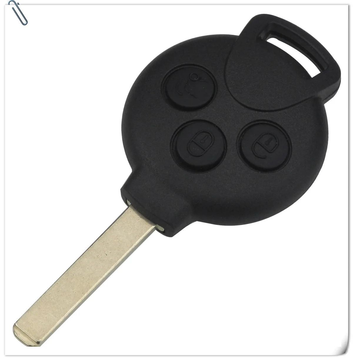 Keyforkess 10pcs 3/4 Bottoni 433Mhz ID46 Chiave A Distanza Dell'automobile per Mercedes Fit Benz Smart Smart Fortwo 451 2007-2013 -