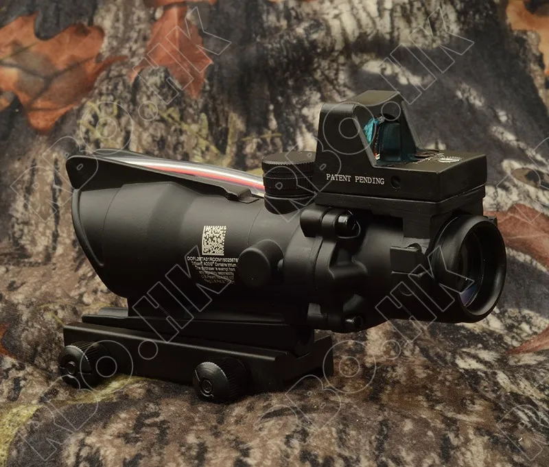 Тактический trijicon acog Стиль Красная Оптика 4x32 Призма прицел и Красный точка зрения с Глок крепление M6216