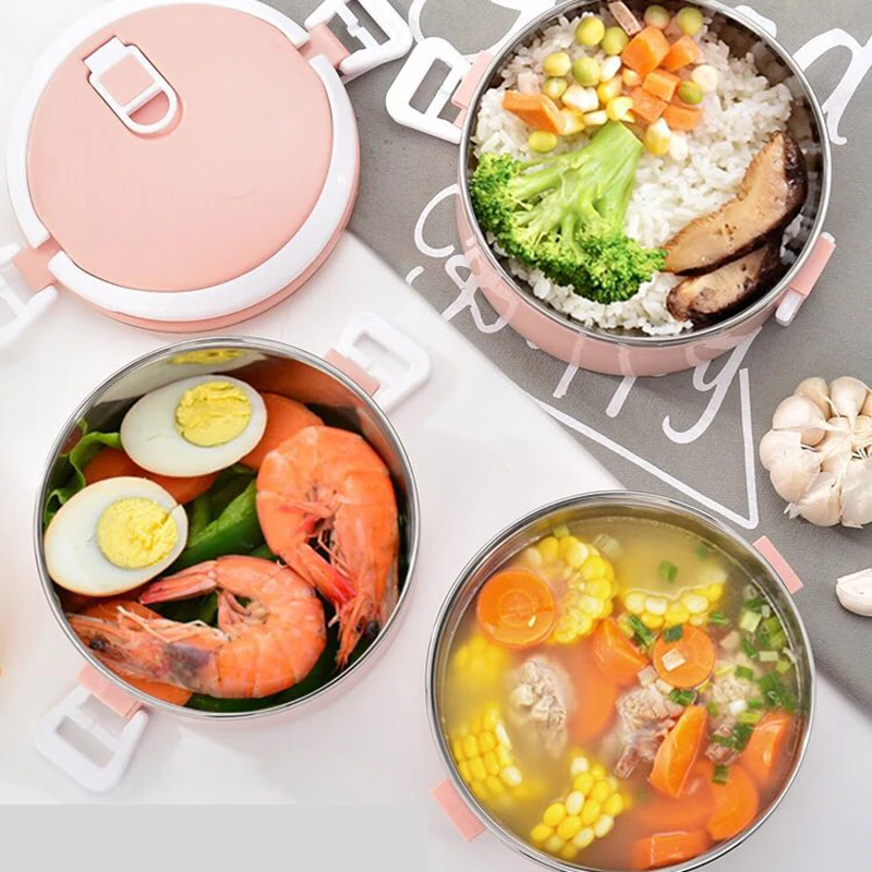304 Stainless Steel Lunch Box Large Portable Thermal Leakproof Food Container Picnic Japanese Style Bento Box School Kids Adult
