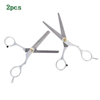

2Pcs/Set Professional Salon Barber Hair Cutting Thinning Scissors Shears Hairdressing Set Hair Salon Hairdressing Styling Tool