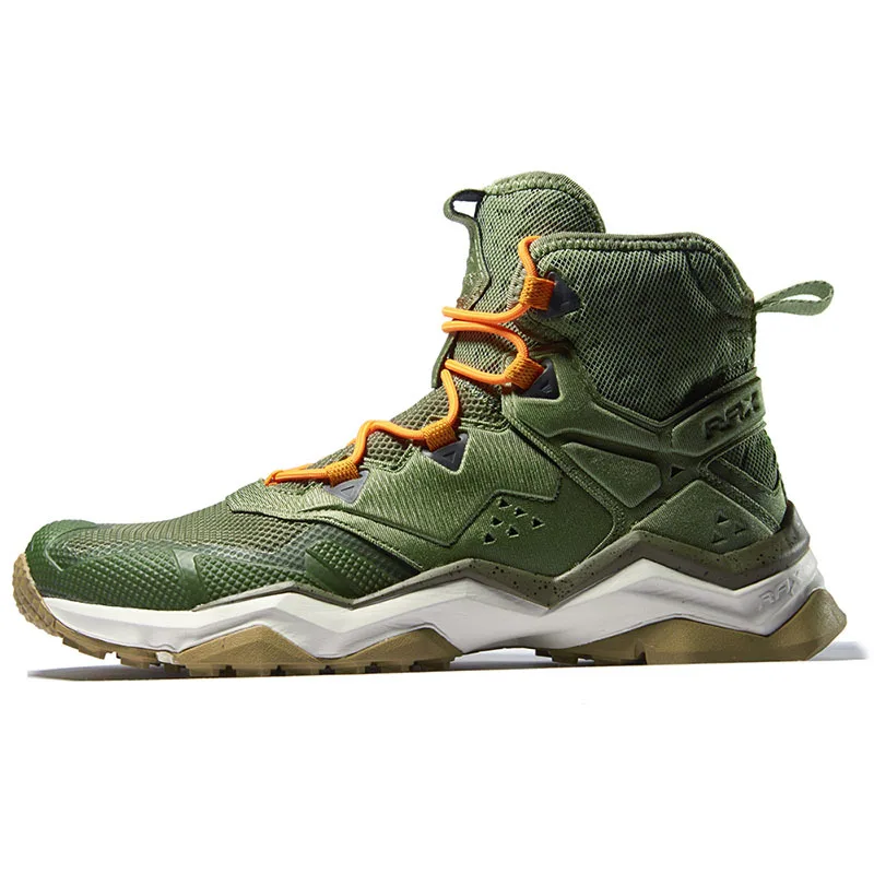 Rax мужские походные ботинки водонепроницаемые тактические сапоги для мужчин горные уличные спортивные ботинки из натуральной кожи походная обувь легкая - Цвет: army green SS 445