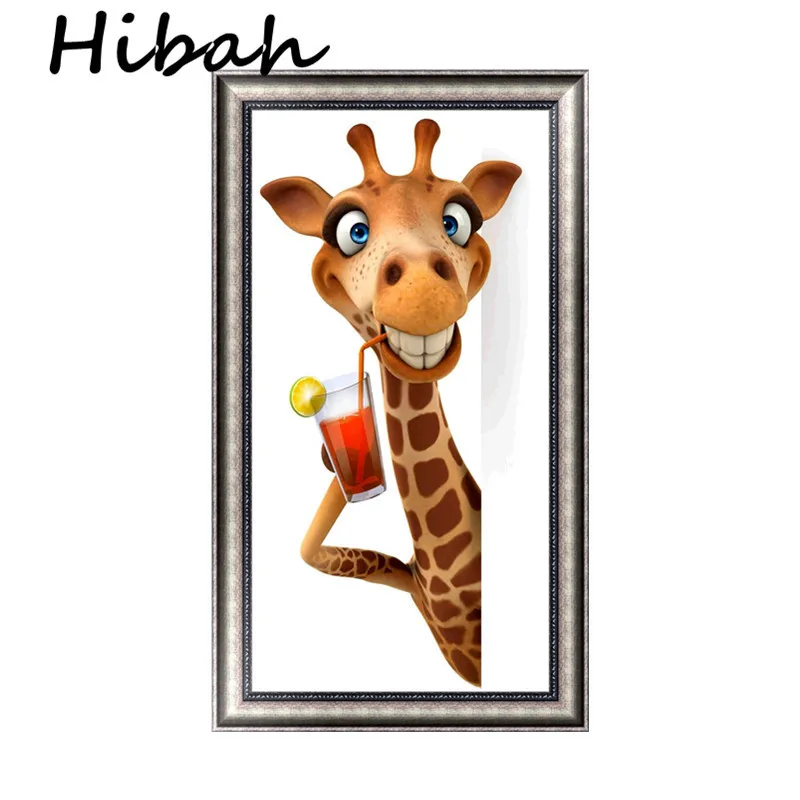 

5d diamond painting local point drill painting cute giraffe diy diamond embroidery as home decor